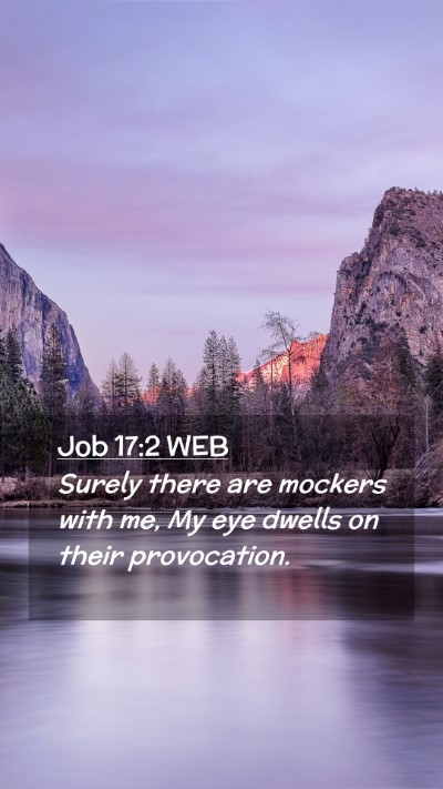 Picture 02 - Job 17:2 WEB Mobile Phone Wallpaper - Surely there are mockers with me, My eye dwells - Mobile Bible Verse Wallpaper