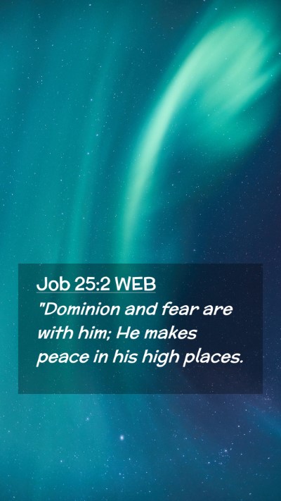 Picture 02 - Job 25:2 WEB Mobile Phone Wallpaper - 