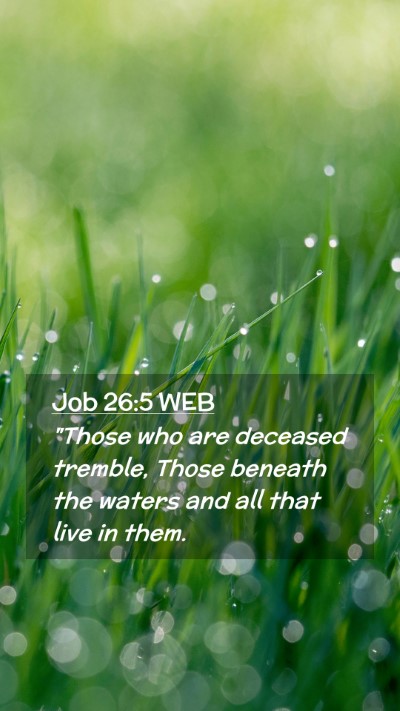 Picture 02 - Job 26:5 WEB Mobile Phone Wallpaper - 