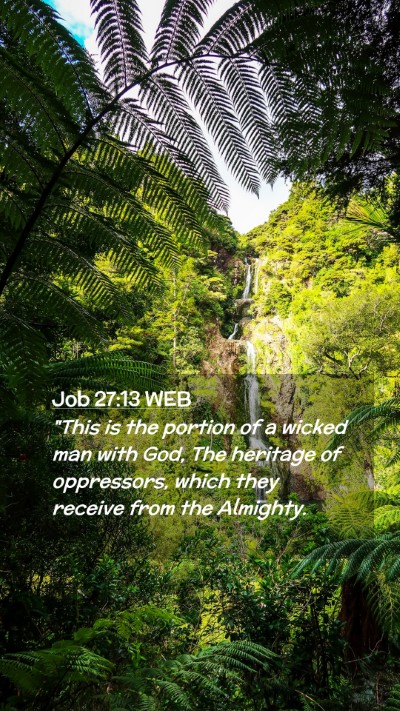 Picture 02 - Job 27:13 WEB Mobile Phone Wallpaper - 