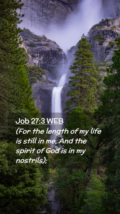 Picture 02 - Job 27:3 WEB Mobile Phone Wallpaper - (For the length of my life is still in me, And - Mobile Bible Verse Wallpaper