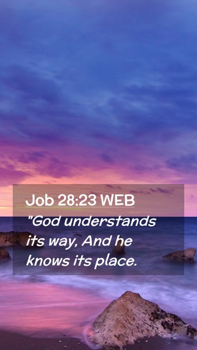 Picture 02 - Job 28:23 WEB Mobile Phone Wallpaper - 