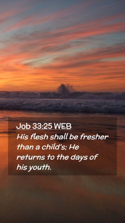 Picture 02 - Job 33:25 WEB Mobile Phone Wallpaper - His flesh shall be fresher than a child's; He - Mobile Bible Verse Wallpaper