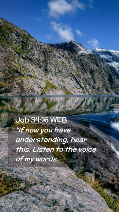 Picture 02 - Job 34:16 WEB Mobile Phone Wallpaper - 