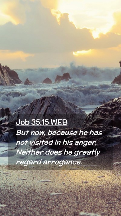 Picture 02 - Job 35:15 WEB Mobile Phone Wallpaper - But now, because he has not visited in his anger, - Mobile Bible Verse Wallpaper