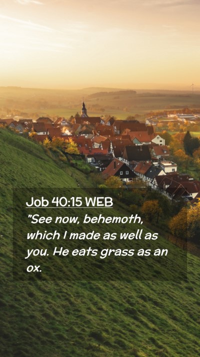 Picture 02 - Job 40:15 WEB Mobile Phone Wallpaper - 