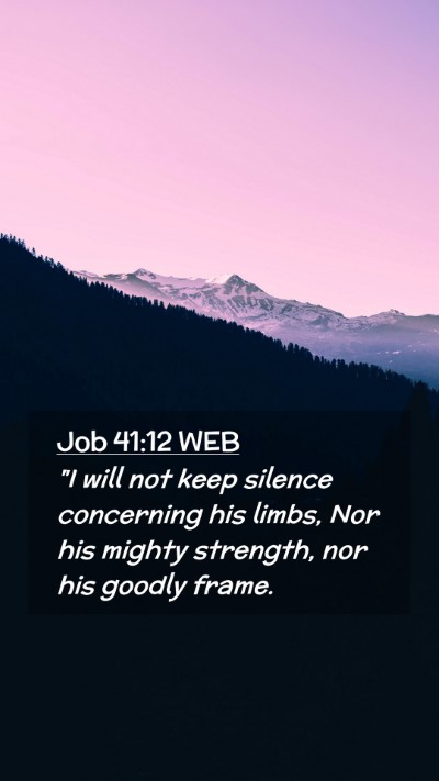 Picture 02 - Job 41:12 WEB Mobile Phone Wallpaper - 
