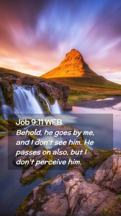 Picture 02 - Job 9:11 WEB Mobile Phone Wallpaper - Behold, he goes by me, and I don't see him. He - Mobile Bible Verse Wallpaper