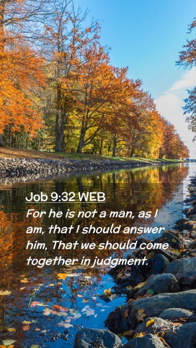 Picture 02 - Job 9:32 WEB Mobile Phone Wallpaper - For he is not a man, as I am, that I should - Mobile Bible Verse Wallpaper