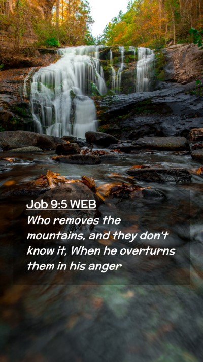 Picture 02 - Job 9:5 WEB Mobile Phone Wallpaper - Who removes the mountains, and they don't know - Mobile Bible Verse Wallpaper