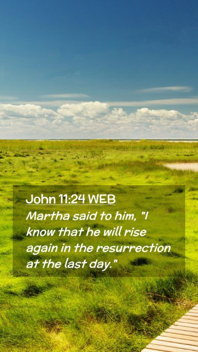 Picture 02 - John 11:24 WEB Mobile Phone Wallpaper - Martha said to him, 