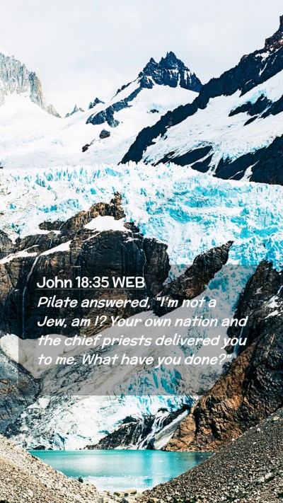 Picture 02 - John 18:35 WEB Mobile Phone Wallpaper - Pilate answered, 