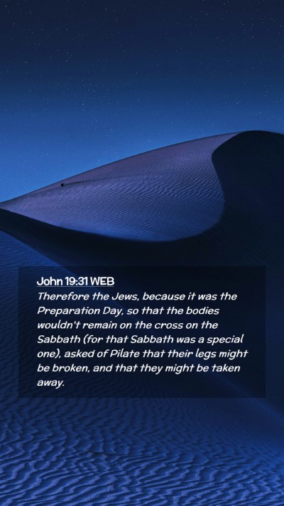 Picture 02 - John 19:31 WEB Mobile Phone Wallpaper - Therefore the Jews, because it was the - Mobile Bible Verse Wallpaper