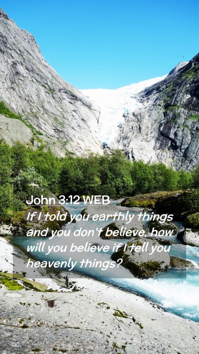 Picture 02 - John 3:12 WEB Mobile Phone Wallpaper - If I told you earthly things and you don't - Mobile Bible Verse Wallpaper