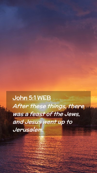Picture 02 - John 5:1 WEB Mobile Phone Wallpaper - After these things, there was a feast of the - Mobile Bible Verse Wallpaper