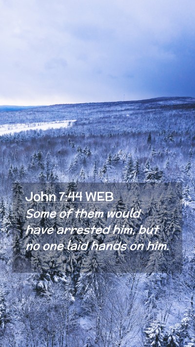 Picture 02 - John 7:44 WEB Mobile Phone Wallpaper - Some of them would have arrested him, but no one - Mobile Bible Verse Wallpaper