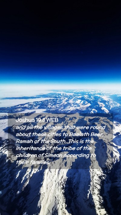 Picture 02 - Joshua 19:8 WEB Mobile Phone Wallpaper - and all the villages that were round about these - Mobile Bible Verse Wallpaper