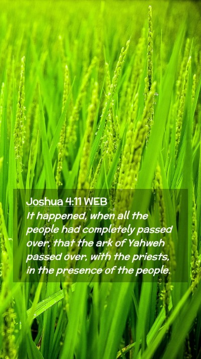Picture 02 - Joshua 4:11 WEB Mobile Phone Wallpaper - It happened, when all the people had completely - Mobile Bible Verse Wallpaper