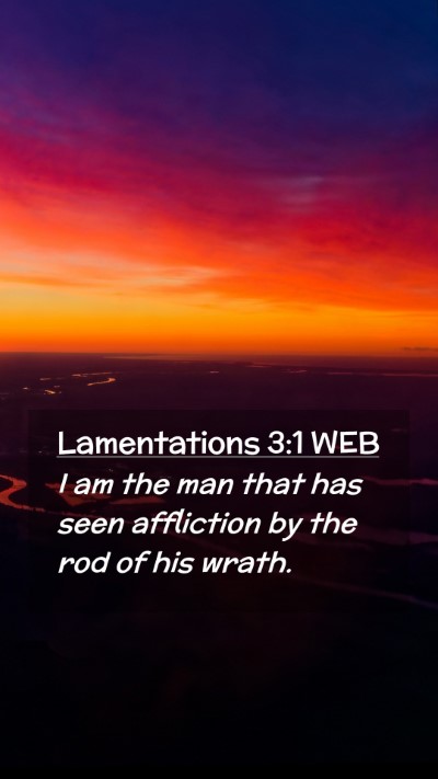 Picture 02 - Lamentations 3:1 WEB Mobile Phone Wallpaper - I am the man that has seen affliction by the rod - Mobile Bible Verse Wallpaper
