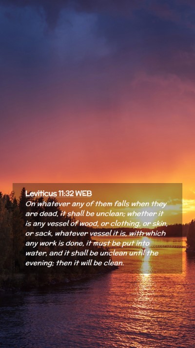 Picture 02 - Leviticus 11:32 WEB Mobile Phone Wallpaper - On whatever any of them falls when they are dead, - Mobile Bible Verse Wallpaper