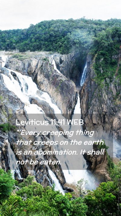 Picture 02 - Leviticus 11:41 WEB Mobile Phone Wallpaper - 