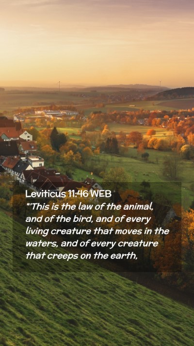 Picture 02 - Leviticus 11:46 WEB Mobile Phone Wallpaper - 