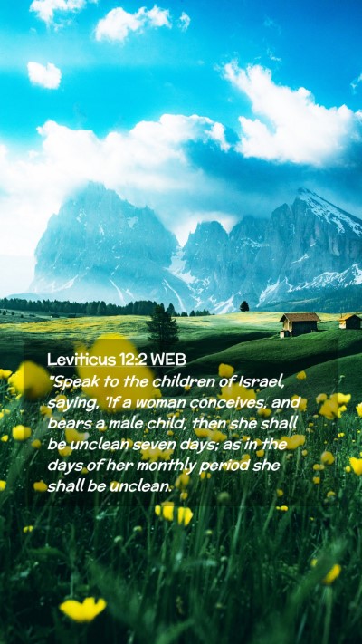 Picture 02 - Leviticus 12:2 WEB Mobile Phone Wallpaper - 