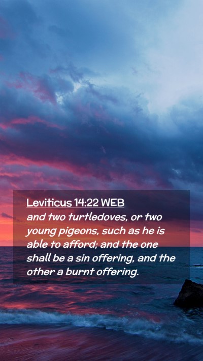 Picture 02 - Leviticus 14:22 WEB Mobile Phone Wallpaper - and two turtledoves, or two young pigeons, such - Mobile Bible Verse Wallpaper