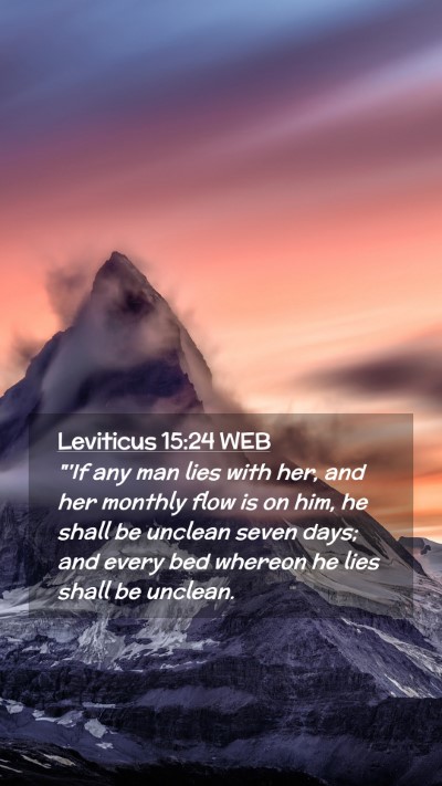 Picture 02 - Leviticus 15:24 WEB Mobile Phone Wallpaper - 