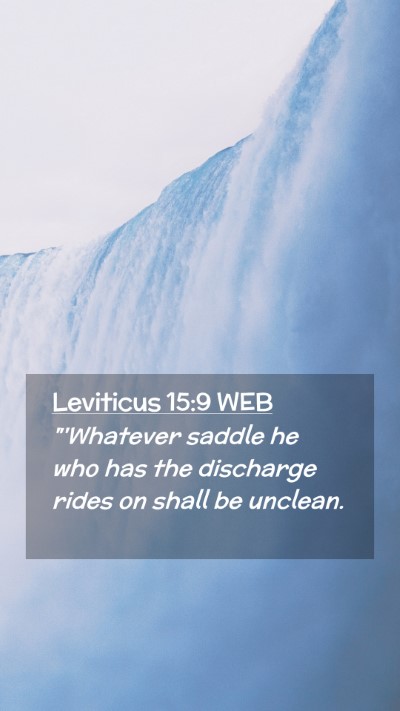 Picture 02 - Leviticus 15:9 WEB Mobile Phone Wallpaper - 