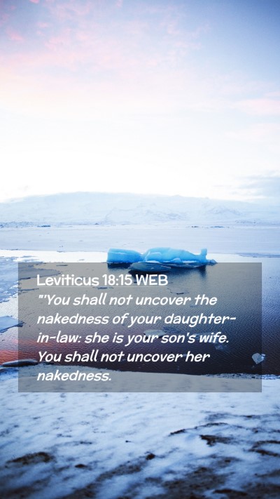 Picture 02 - Leviticus 18:15 WEB Mobile Phone Wallpaper - 
