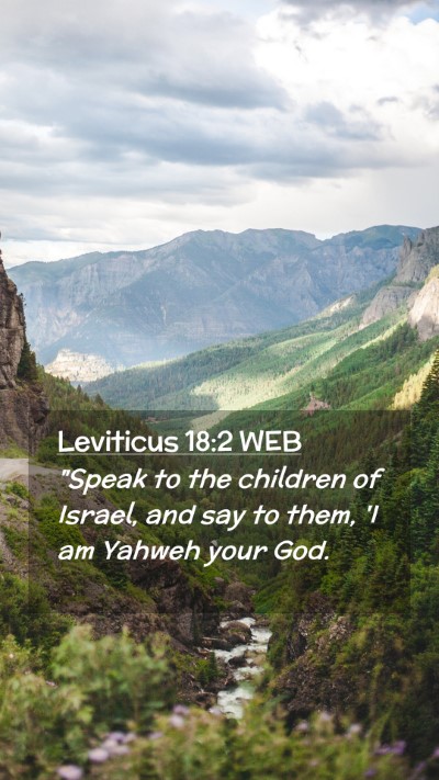 Picture 02 - Leviticus 18:2 WEB Mobile Phone Wallpaper - 