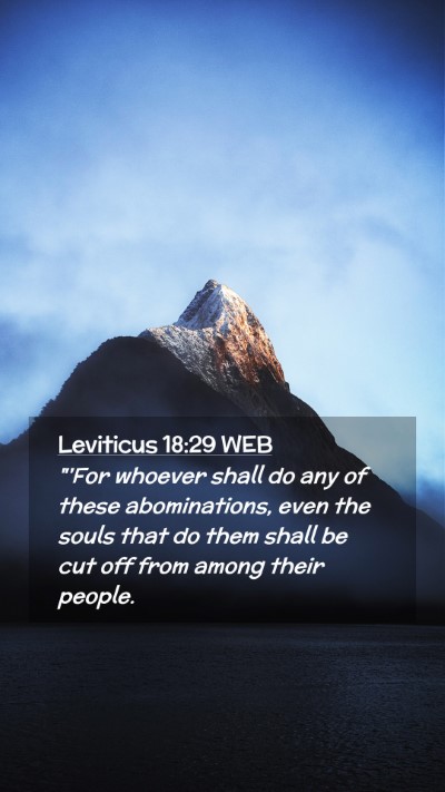 Picture 02 - Leviticus 18:29 WEB Mobile Phone Wallpaper - 