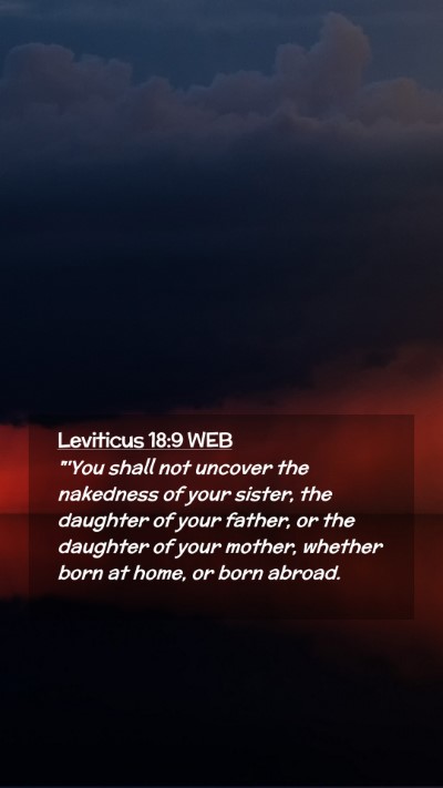 Picture 02 - Leviticus 18:9 WEB Mobile Phone Wallpaper - 