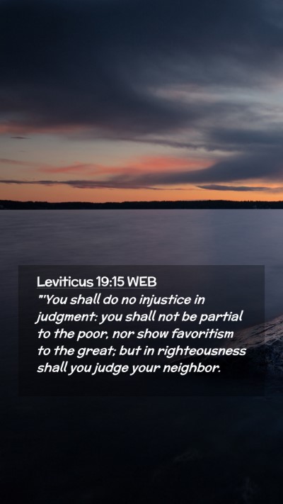 Picture 02 - Leviticus 19:15 WEB Mobile Phone Wallpaper - 