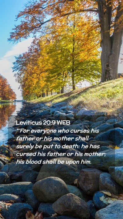 Picture 02 - Leviticus 20:9 WEB Mobile Phone Wallpaper - 