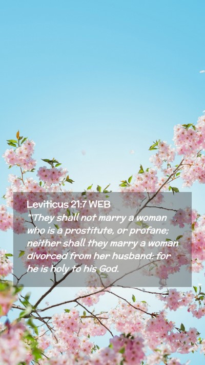 Picture 02 - Leviticus 21:7 WEB Mobile Phone Wallpaper - 