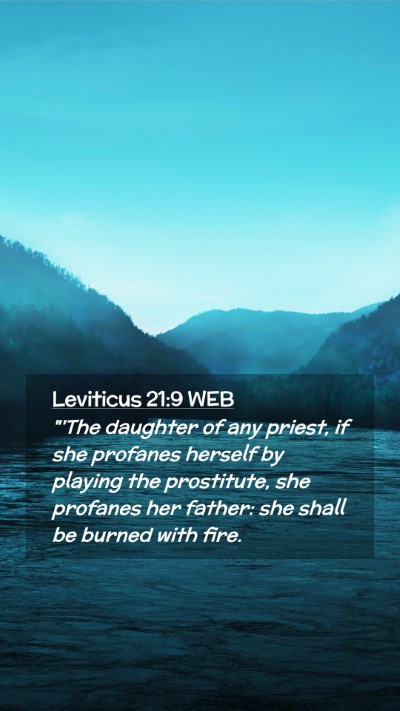 Picture 02 - Leviticus 21:9 WEB Mobile Phone Wallpaper - 
