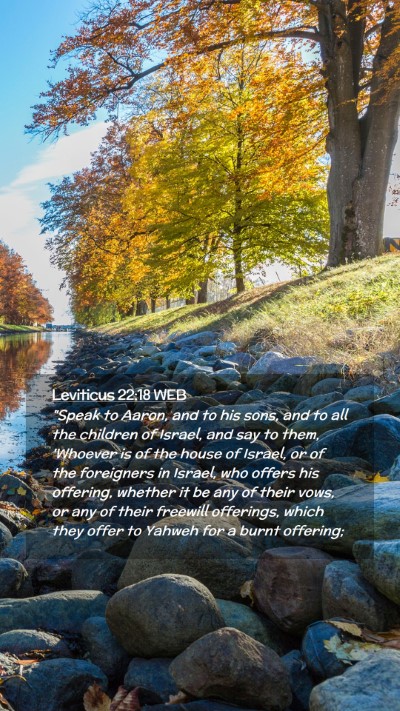 Picture 02 - Leviticus 22:18 WEB Mobile Phone Wallpaper - 