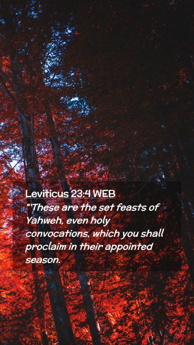 Picture 02 - Leviticus 23:4 WEB Mobile Phone Wallpaper - 