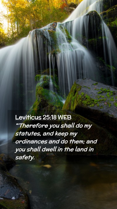Picture 02 - Leviticus 25:18 WEB Mobile Phone Wallpaper - 