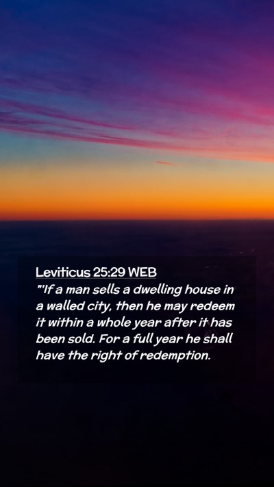 Picture 02 - Leviticus 25:29 WEB Mobile Phone Wallpaper - 