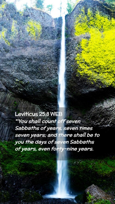 Picture 02 - Leviticus 25:8 WEB Mobile Phone Wallpaper - 