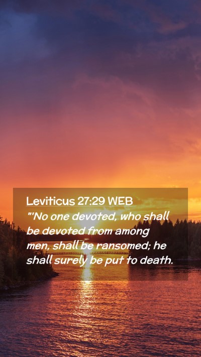 Picture 02 - Leviticus 27:29 WEB Mobile Phone Wallpaper - 