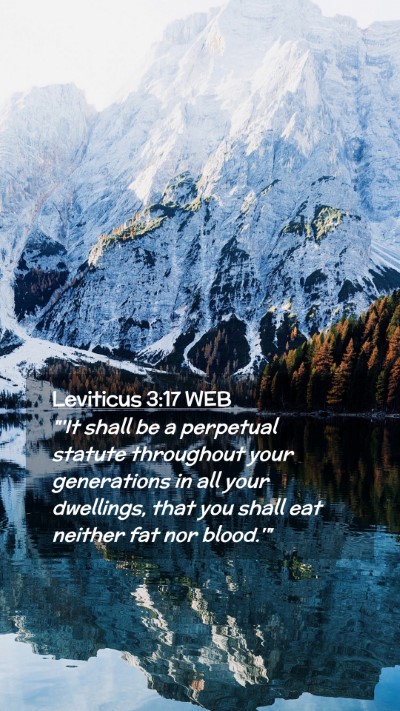 Picture 02 - Leviticus 3:17 WEB Mobile Phone Wallpaper - 