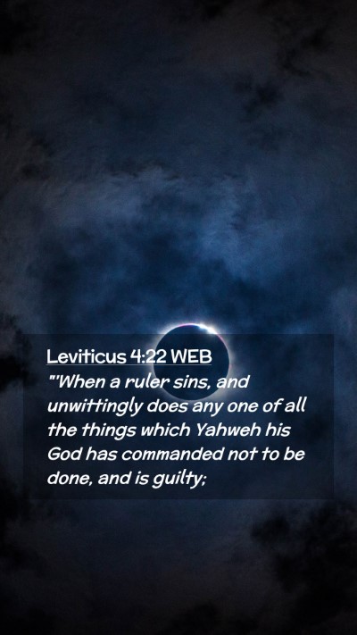 Picture 02 - Leviticus 4:22 WEB Mobile Phone Wallpaper - 