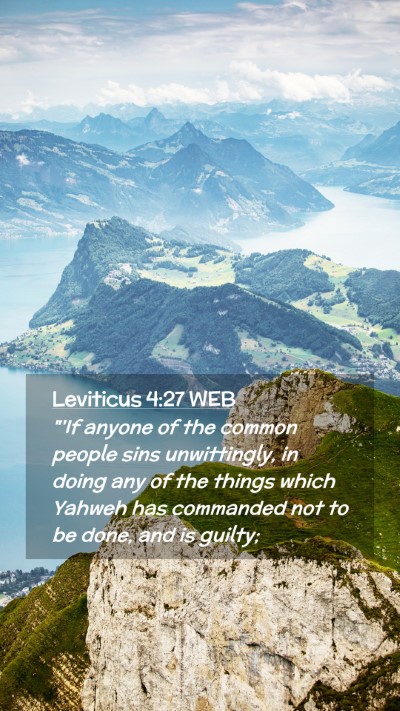 Picture 02 - Leviticus 4:27 WEB Mobile Phone Wallpaper - 