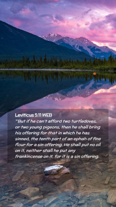 Picture 02 - Leviticus 5:11 WEB Mobile Phone Wallpaper - 