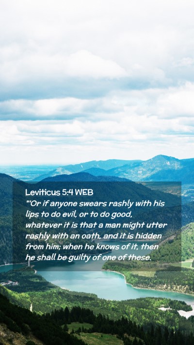 Picture 02 - Leviticus 5:4 WEB Mobile Phone Wallpaper - 
