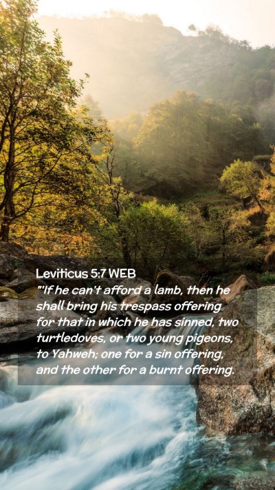 Picture 02 - Leviticus 5:7 WEB Mobile Phone Wallpaper - 